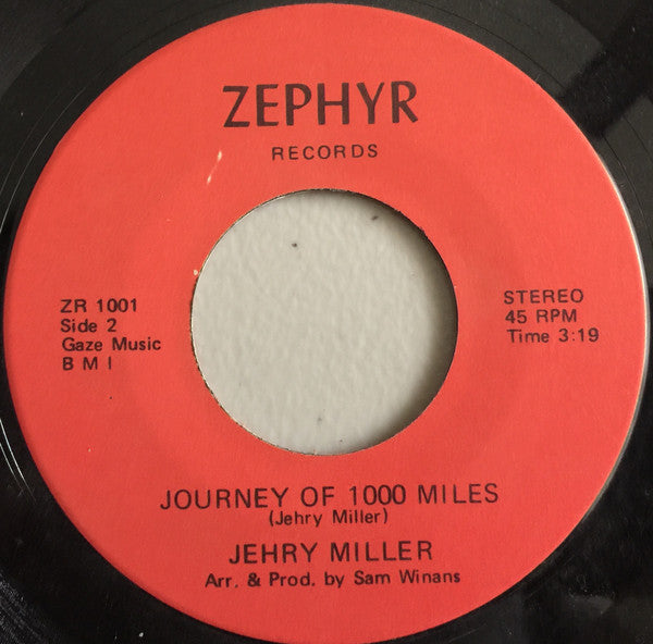 Jehry Miller : Harmonizin’ In Harmony Pop.18 / Journey Of 1000 Miles (7", Single)