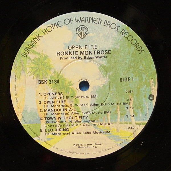 Ronnie Montrose : Open Fire (LP, Album, Win)