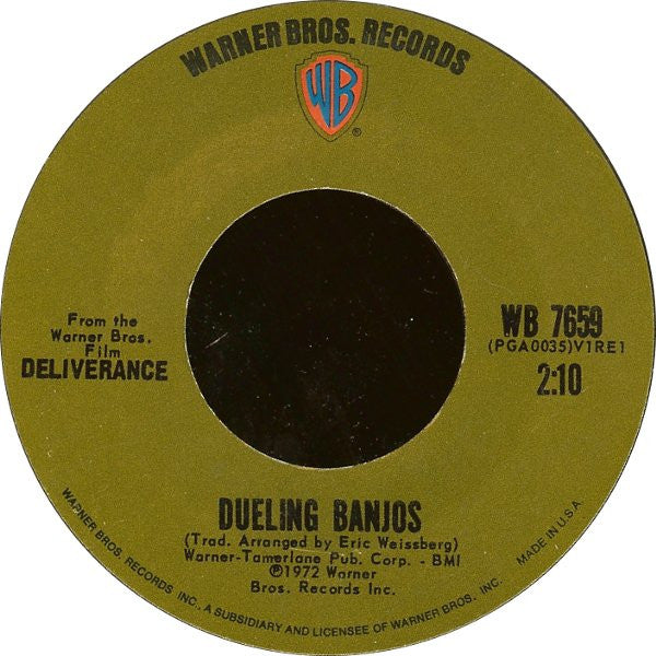 Eric Weissberg & Steve Mandel* : Dueling Banjos (7", Single, Styrene, Pit)