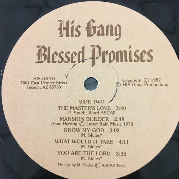 His Gang : Blessed Promises (LP, Album)