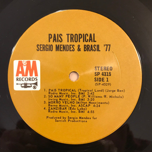 Sergio Mendes & Brazil '77* : País Tropical (LP, Album, Ter)