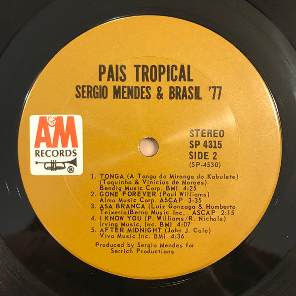 Sergio Mendes & Brazil '77* : País Tropical (LP, Album, Ter)