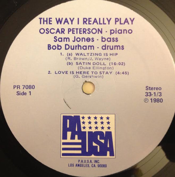 Oscar Peterson : The Way I Really Play (LP, Album, RE)