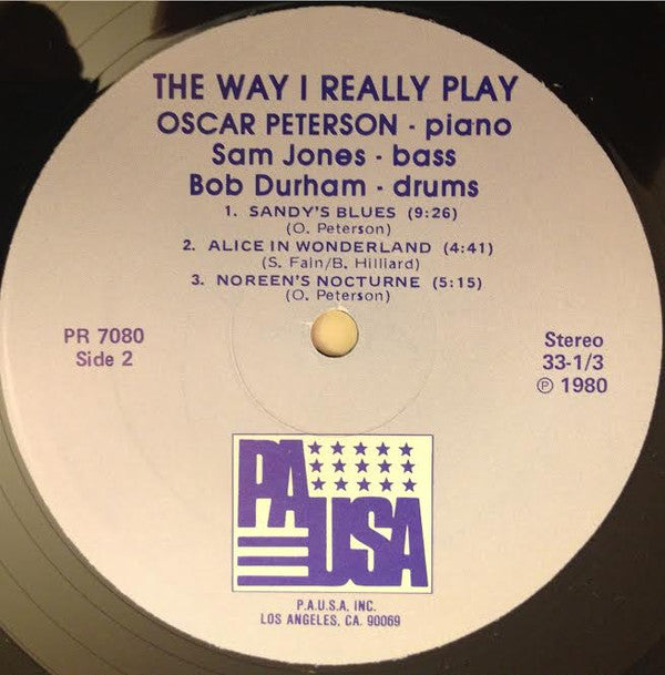 Oscar Peterson : The Way I Really Play (LP, Album, RE)
