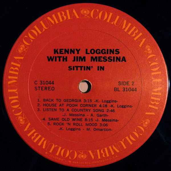 Kenny Loggins With Jim Messina* : Sittin' In (LP, Album, Ter)