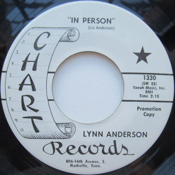 Lynn Anderson : In Person / My Heart Keeps Walking The Floor (7", Single, Promo)