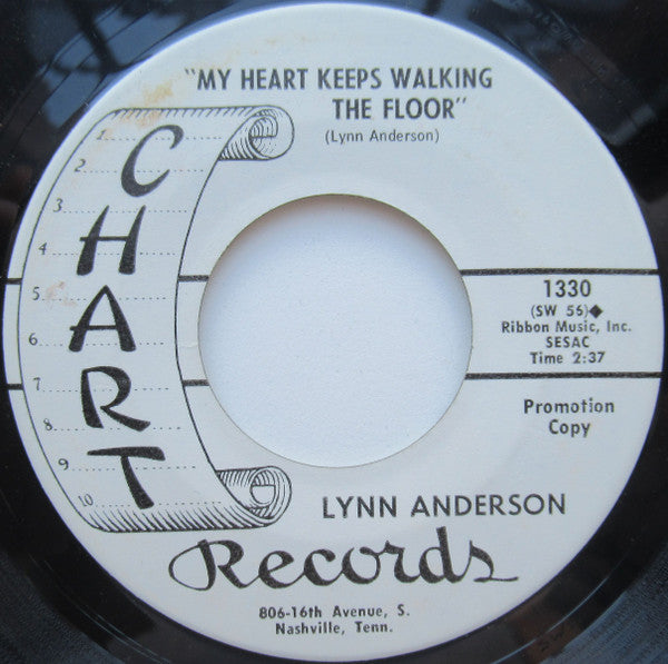 Lynn Anderson : In Person / My Heart Keeps Walking The Floor (7", Single, Promo)