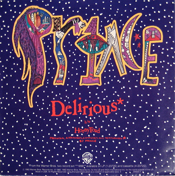 Prince : Delirious (7", Single, Pos)