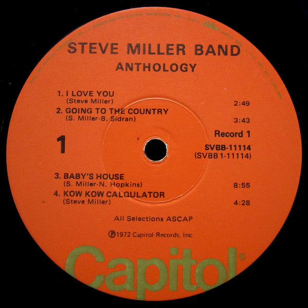 Steve Miller Band : Anthology (2xLP, Comp, Win)