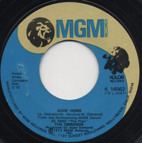 The Osmonds : Goin' Home / Are You Up There? (7", Single)