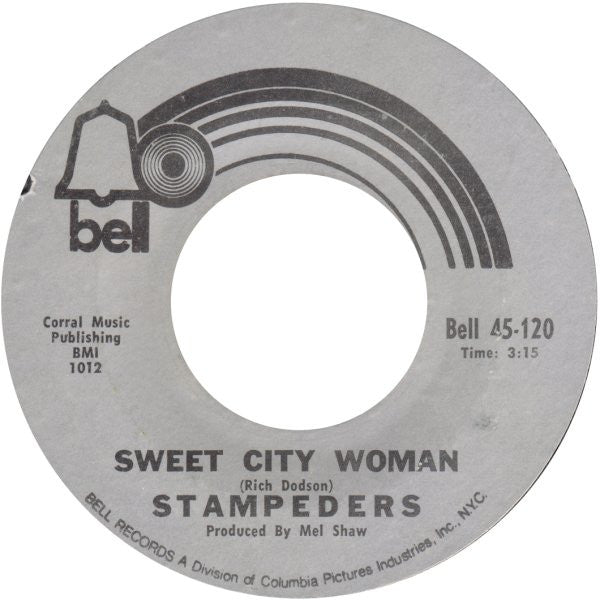 Stampeders* : Sweet City Woman / Gator Road (7", Single, Styrene, Pit)