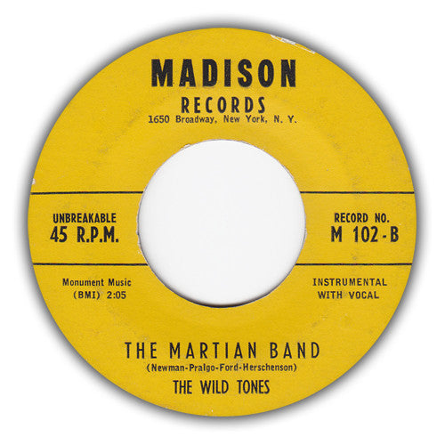 The Wild Tones : Shut-Ups / The Martian Band (7", Single, Styrene)