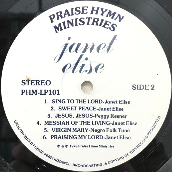 Janet Elise : Janet Elise (LP)