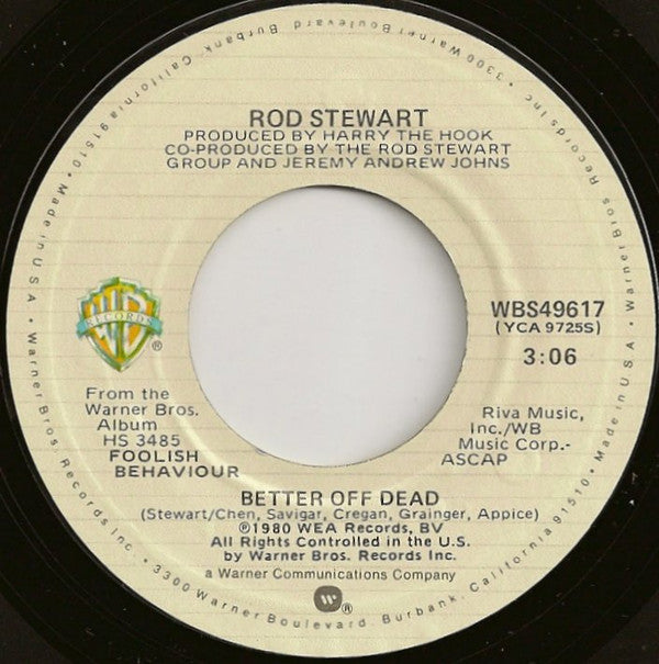 Rod Stewart : Passion (7", Single, Styrene, All)