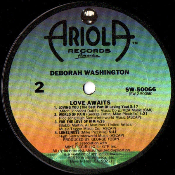 Deborah Washington : Love Awaits (LP, Album)