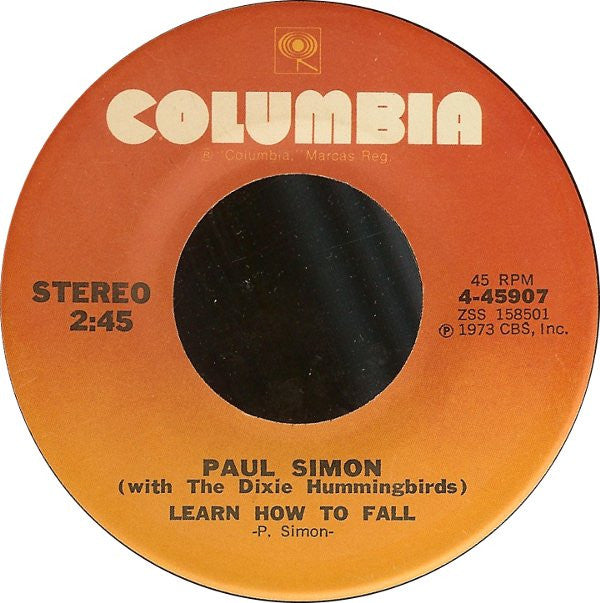 Paul Simon With The Dixie Hummingbirds : Loves Me Like A Rock (7", Single, Styrene)