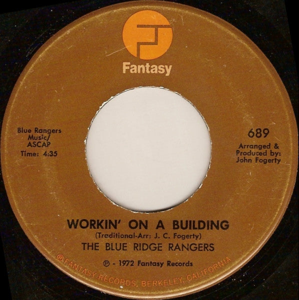 The Blue Ridge Rangers* : Jambalaya (On The Bayou) / Working On A Building (7", Single)