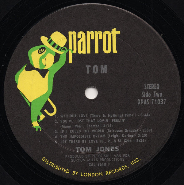 Tom Jones : Tom (LP, Album)