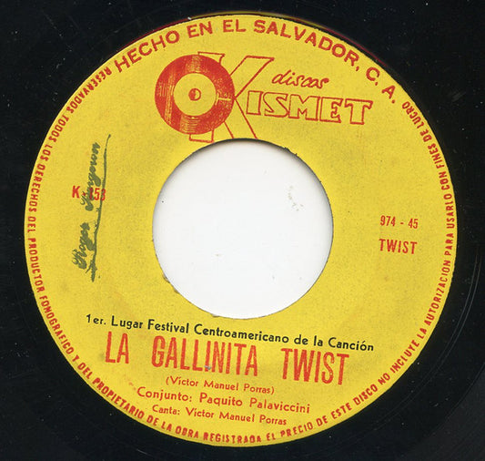 Los Palaviccinis : La Gallinita Twist  (7", Single)