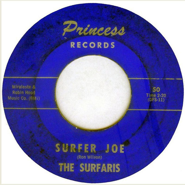 The Surfaris : Surfer Joe / Wipe Out (7", Single, RE)