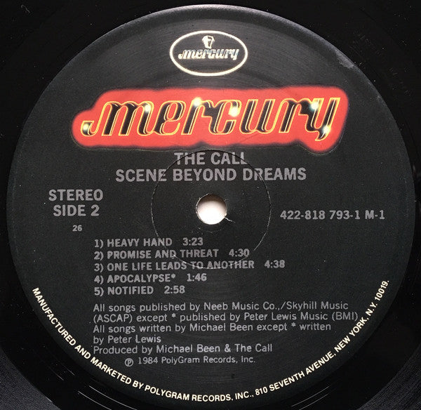 The Call : Scene Beyond Dreams (LP, Album, 26)