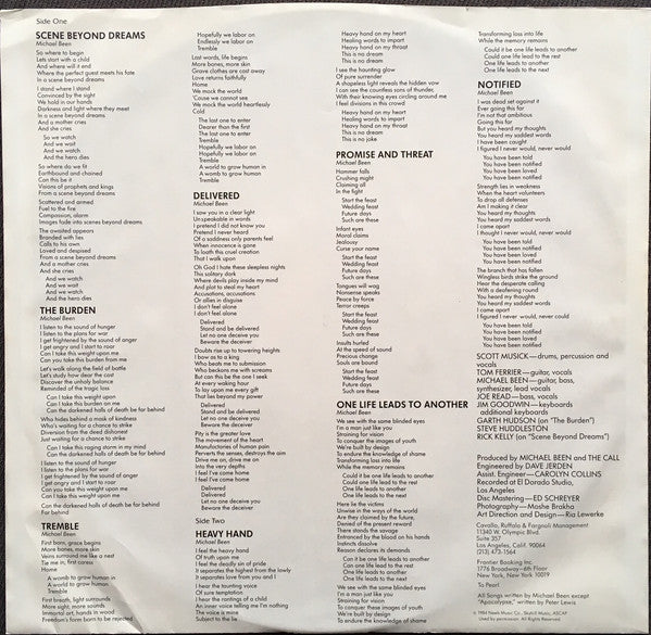 The Call : Scene Beyond Dreams (LP, Album, 26)