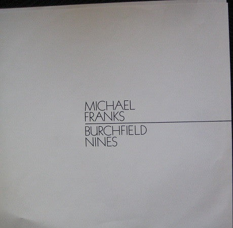 Michael Franks : Burchfield Nines (LP, Album, Win)