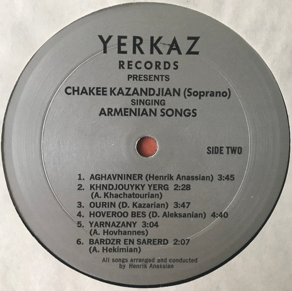 Chakee Kazandjian : Armenian Songs (LP)