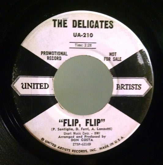 The Delicates (2) : Flip, Flip (7", Single, Promo)
