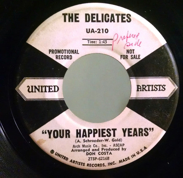 The Delicates (2) : Flip, Flip (7", Single, Promo)