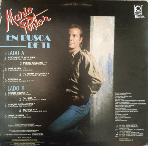 Mario Pintor : En Busca De Ti (LP, Album)