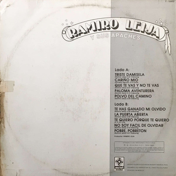 Ramiro Leija : Ramiro Leija Y Sus Apaches (LP, Album)
