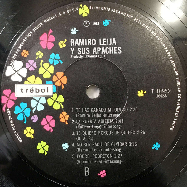 Ramiro Leija : Ramiro Leija Y Sus Apaches (LP, Album)