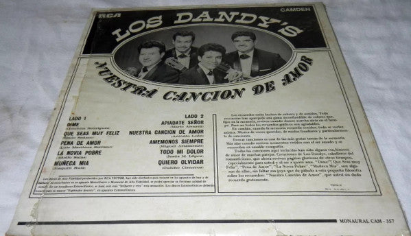 Los Dandys : Nuestra Cancion De Amor (LP, Album)