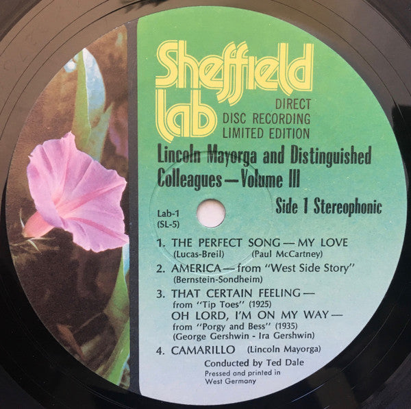 Lincoln Mayorga : Lincoln Mayorga & Distinguished Colleagues - Volume III (LP, Album, Ltd, RP)