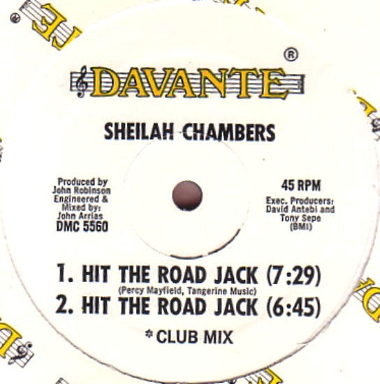 Sheilah Chambers : Hit The Road Jack (12")