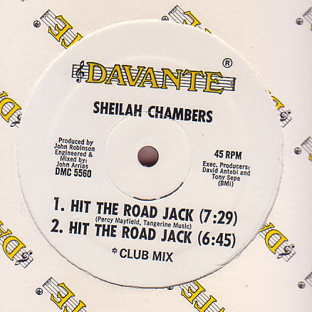 Sheilah Chambers : Hit The Road Jack (12")