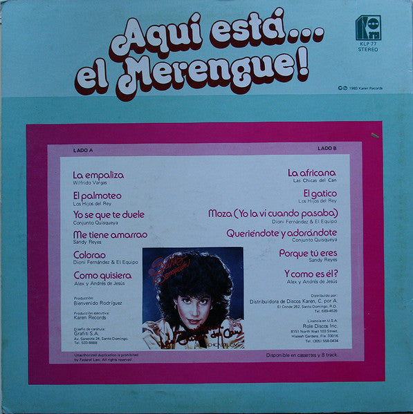 Various : Aquí Está...El Merengue! (LP, Comp)