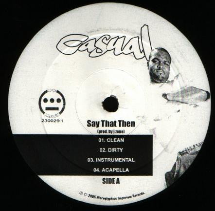 Casual : Say That Then (12", Single)