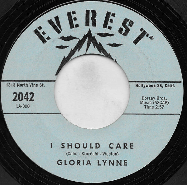 Gloria Lynne : Indian Love Call / I Should Care (7", Styrene)