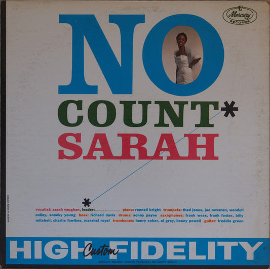 Sarah Vaughan : No Count Sarah (LP, Album, Mono)