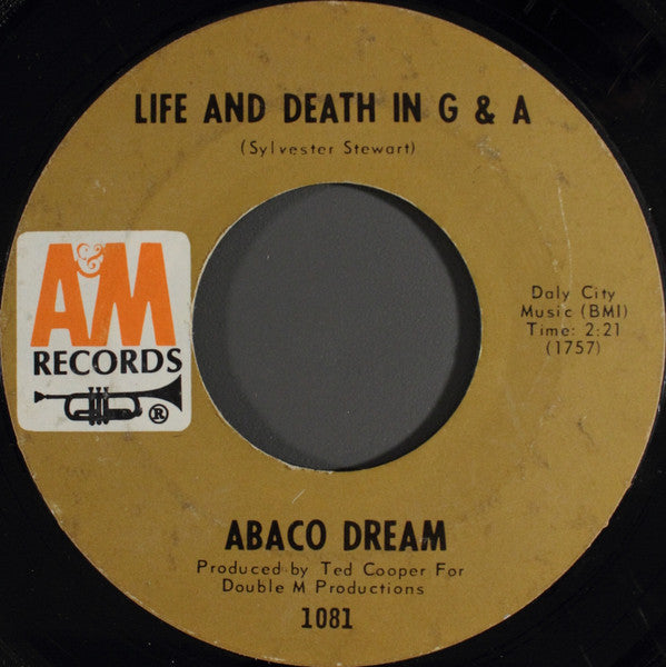 Abaco Dream : Life And Death In G & A (7", Styrene, Pit)