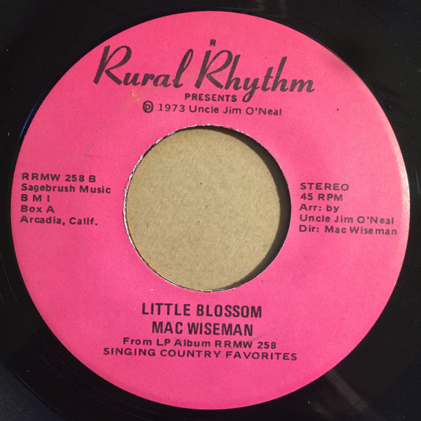 Mac Wiseman : Sittin' On Top Of The World (7")