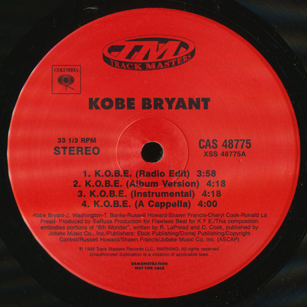 Kobe Bryant : K.O.B.E. (12", Promo)