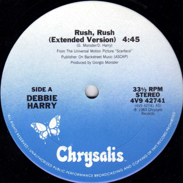 Deborah Harry : Rush Rush (Special Extended Remix) (12")