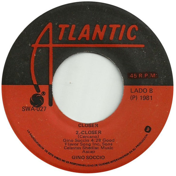 Gino Soccio : Try It Out = Inténtalo (7")