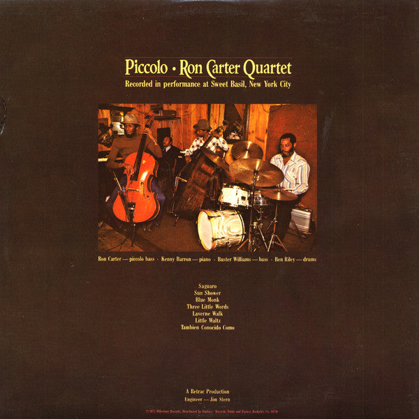 Ron Carter Quartet : Piccolo (2xLP, Album, Gat)