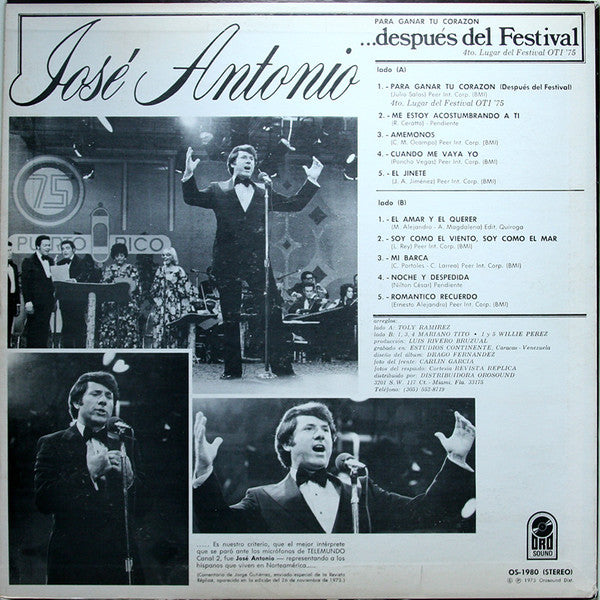 José Antonio (6) : Después Del Festival... (LP)