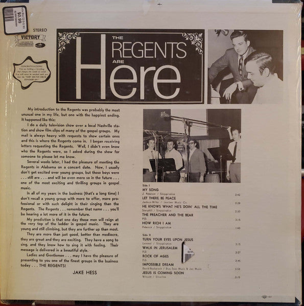 The Regents (20) : The Regents Are Here (LP)