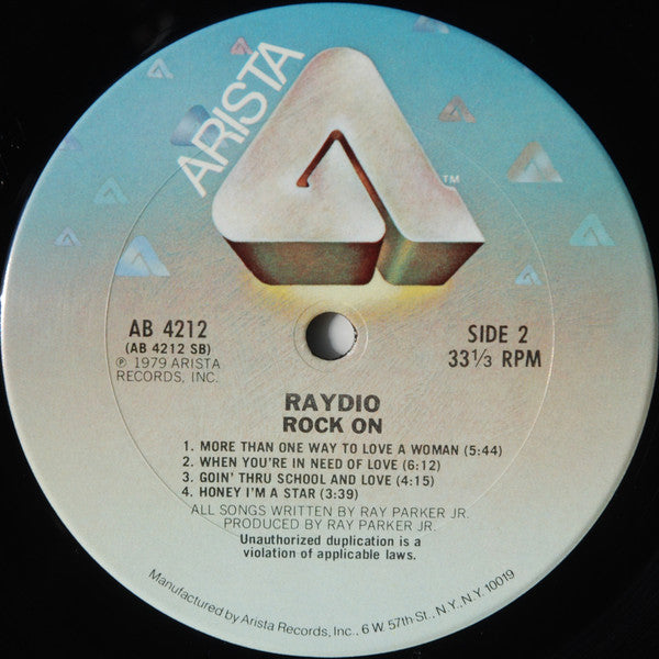 Raydio : Rock On (LP, Album, San)